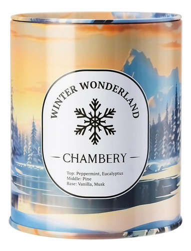 Vela Winter Wonderland En Lata Premium, Cera De Soja