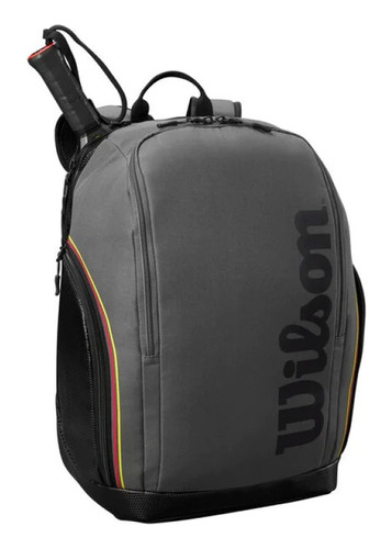 Mochila Tenis Padel Wilson Tour Padel Backpack Porta Racket Color Gris Negro