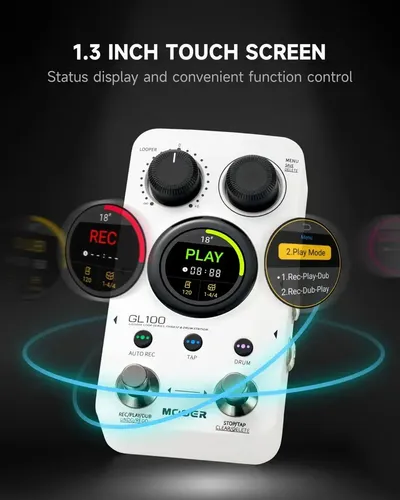 Pedal De Bateria Mooer Gl100 Auto Record Touch Stereo Loop | Frete