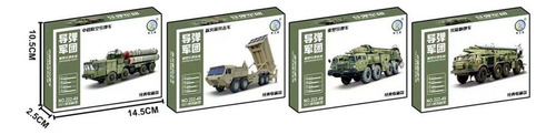 4pcs Vehículo De Misiles Kit De Construcción De Juguetes