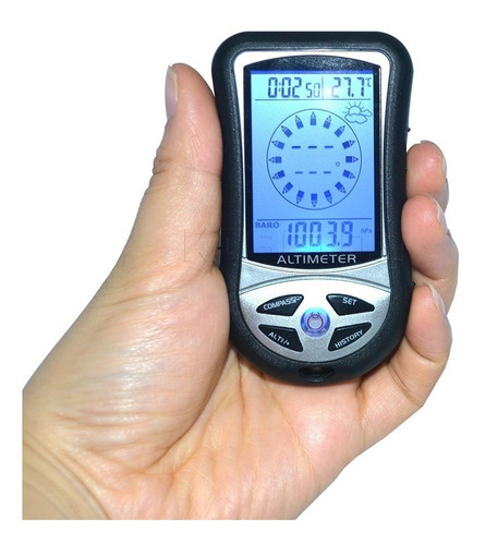Altimetro Barometro 8 En 1 Teloj Termometro Brujula Digital