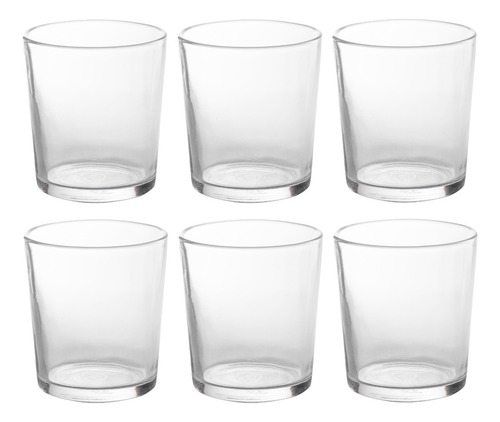 Juego De Vasos De Vidrio Durax Imperial 250 Cc X 6 Unidades