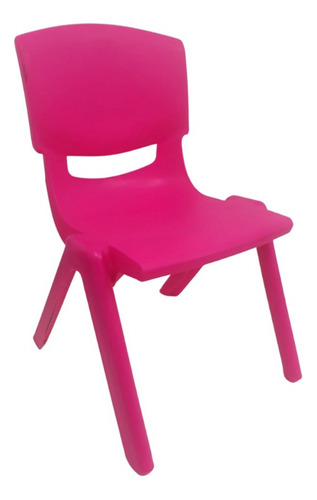  Sillita Silla Plástica Apilable Resistente Niños Rosa