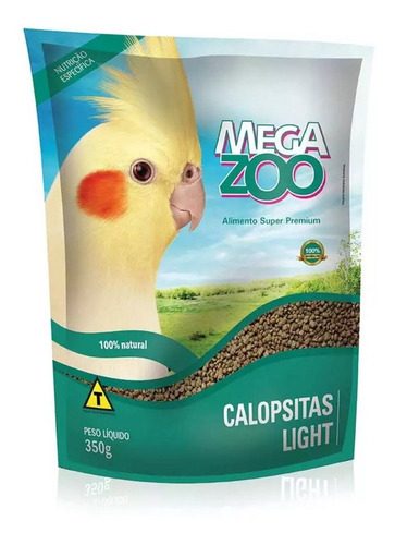 Ração Super Premium Calopsita Light 350g Megazoo 