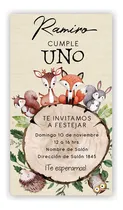Comprar Invitación Digital Cumpleaños Animales Del Bosque 2 Formatos