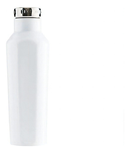 Termo Con Tapa 500 Ml Acero Inoxidable Blanco Linnar