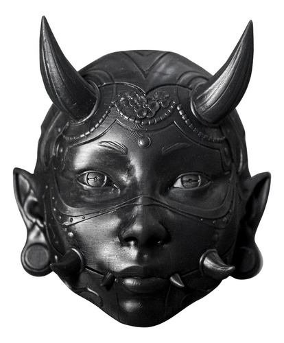 Máscara Japonesa Gueixa E Hannya (resina Uv) - Decoração