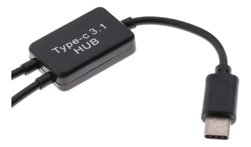Usb 3.1 Tipo C A Usb Dual A 2.0 Otg Adaptador De