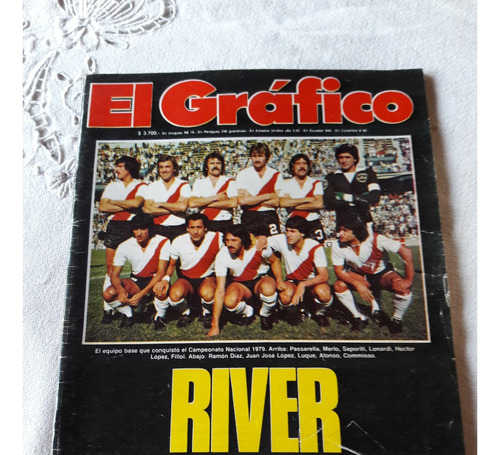 Revista El Grafico Nº 3142 - 25/12/1979 River Campeon