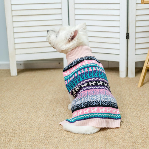 Suéter Para Perro - Abrigo De Invierno Ropa Con Rayas Colori