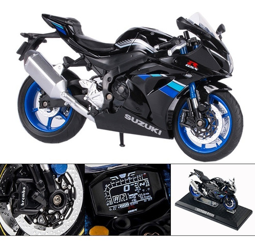 Colección De Modelos Suzuki Gsx-r1000 1:12 Moto Metal