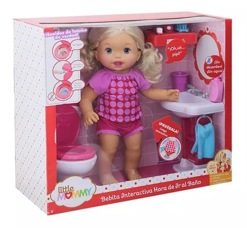 Bebita Hora De Al Baño Little Mommy Interactiva Mattel