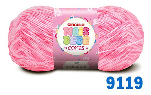 Lã Mais Bebê Círculo 100g - Imediato Cor 9119 - Beladona