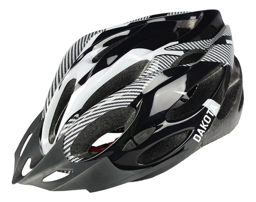 Casco Bicicleta Dakota Regulable Visera Ventilacion Color Blanco Talle 54-60cm