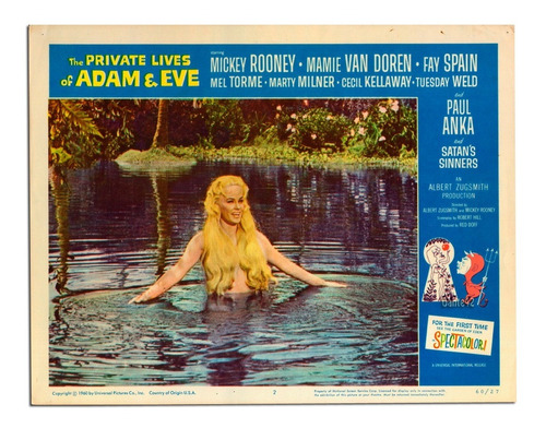 Dante42 Afiche Cine The Private Lives Of Adam & Eve 1960