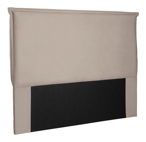 Cabeceira Para Cama Box King 195 Veneza Suede Bege