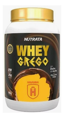 Whey Grego Doce De Leite Com Chocolate Belga Havanna 900g