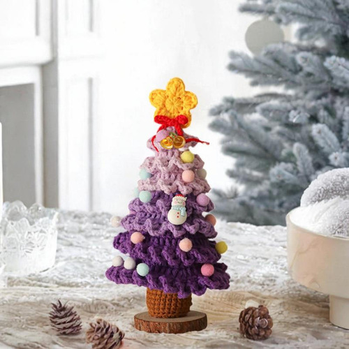 De Navidad Artificial, Tejido Morado, Artesanía, Regalos,