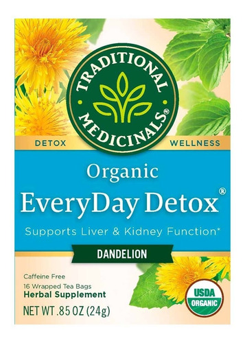 Té Orgánico Detox Diente León - Unidad a $4037