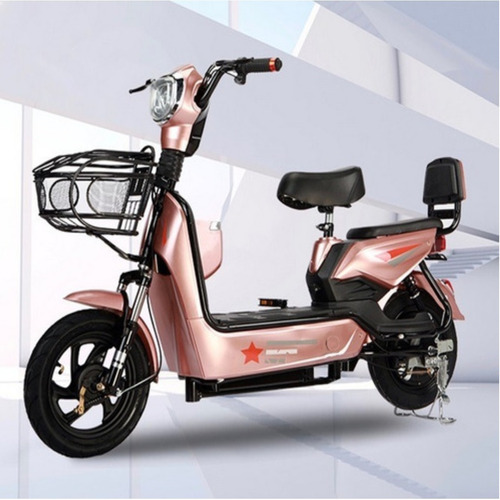 Scooter Moto Bicicleta Electrica Doble Asiento Bateria Liti