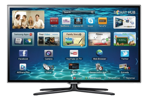 Tv Samsung 3d 40 Polegadas Led + 5 Óculos 3d