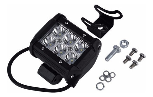 Pack 2 Focos Led Neblinero De 4 PuLG 18w Spot Con 6 Led Cree