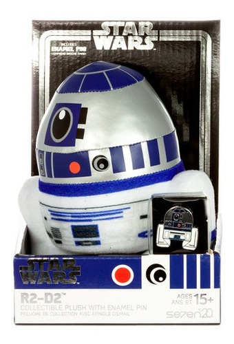Peluche R2-d2 De 7'' Con Pin- Star Wars Sw15642