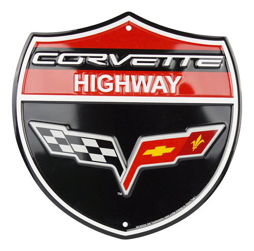 Hangtime Corvette Highway Cartel De Garaje De 24.0 In