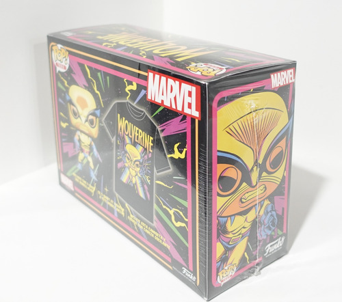 Funko Pop! Marvel Wolverine Blacklight 802 Playera Talla M (Usado)