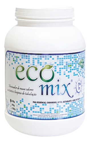 Ecomix G 2kg - Desentupidor, Limpa Fossas, Caixas De Gordura