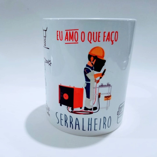 Caneca Personalizada Profissão Serralheiro Serralheria