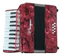 Comprar Outlet Acordeon Parquer 8 Bajos 22 Teclas Rojo Con Correa