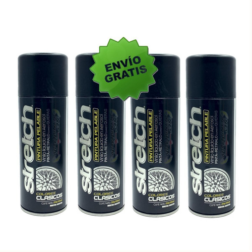 Imagen 1 de 1 de Stretch Vinilo Liquido Pintura Removible X4 Envio Gratis Cta