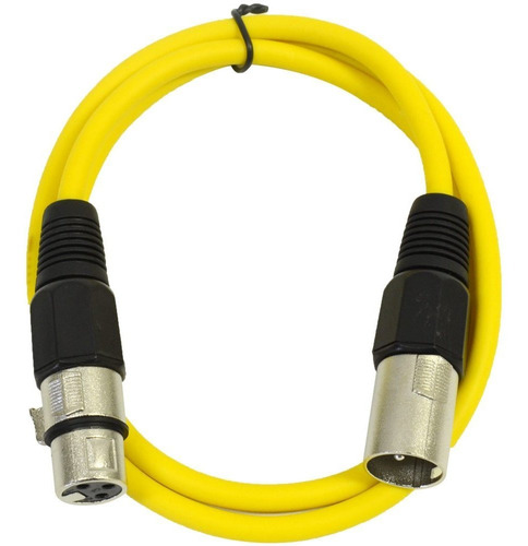 Sísmica Audio Saxlx-3 3  Yellow Xlr Male To Xlr Female Patch