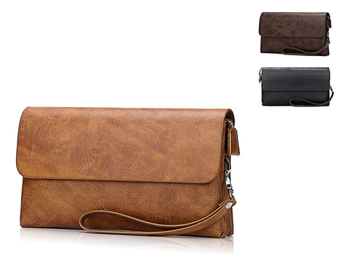 Para Billeteras Hombre Bolso Clutch Vintage De Alta Calidad