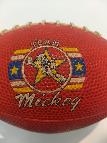 Imagen 4 de 5 de Pelota Fútbol Americano Únia Pvc Año 1990! Disney Original