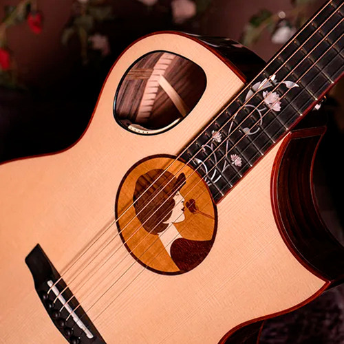 Violão Cort Maciço Roselyn Redux C/lr Baggs Anthem Hard Case Natural Destro Ébano
