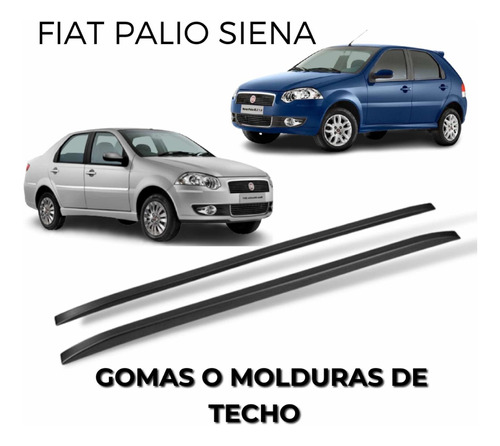 Goma Moldura Techo Fiat Palio Siena Fase 2 Der Izq Original