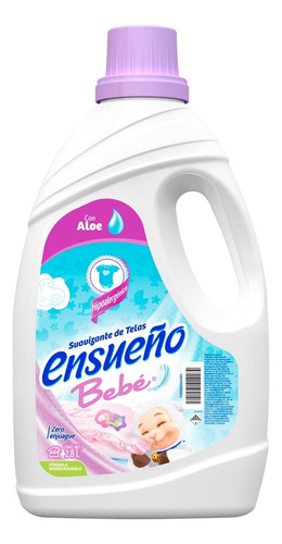 Suavizante De Telas Ensueño Bebé Aloe Vera En Botella 2.8 L