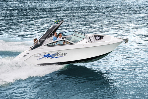 Imagem 1 de 9 de Lancha Focker 242 Gto + Motor Mercruiser 4,5 250hp Bravo 3