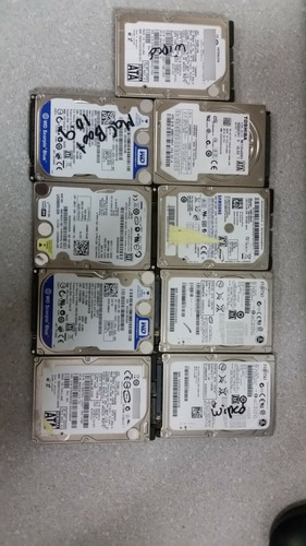 Lot Of 9 Toshiba Hitachi Wd 160gb Sata  2.5  Laptop Hard Ttq