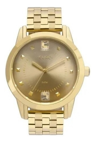 Relógio Feminino Euro Glamour Original+pulseira Eu2035yrtk4d