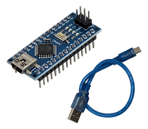 Tarjeta Nano Compatible Con Arduino Entrada Usb C Con Cable
