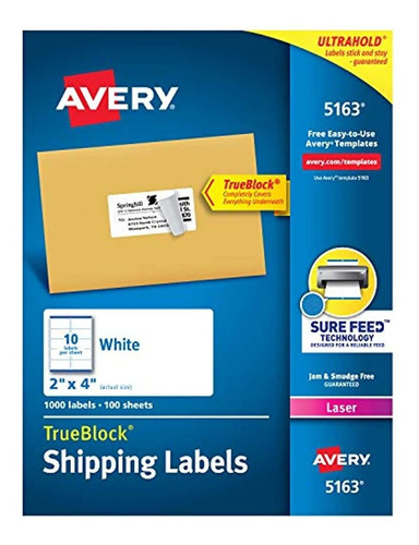 Avery Etiquetas Para Direcciones De Envío, Impresoras Láser