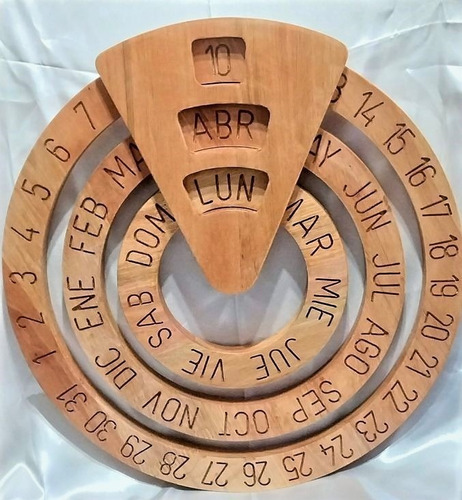 Calendario Artesanal En Madera