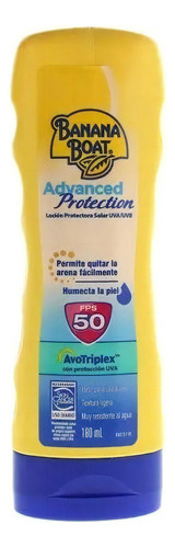 Banana Boat Advanced Kids Bloqueador Solar Fps50 De 180ml