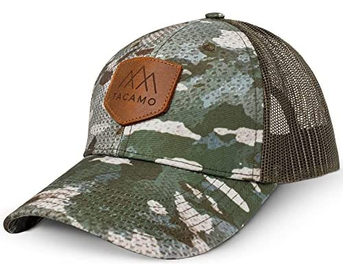 Tacamo Gorra De Camionero Con Camuflaje Encerado, Gorra De C