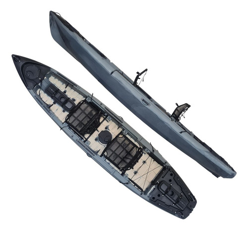Caiaque Caiman 135 Duo Hidro2eko P/ Duas Pessoas Cor Anequim