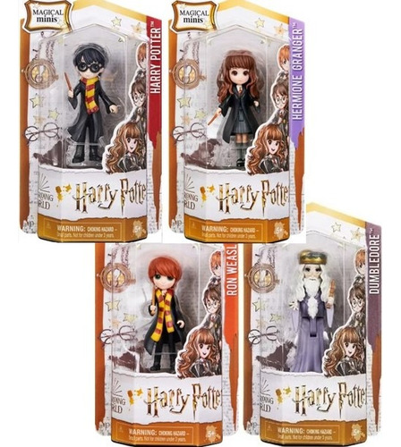 Wizarding World Harry Potter Pack Con 4 Mini Figuras
