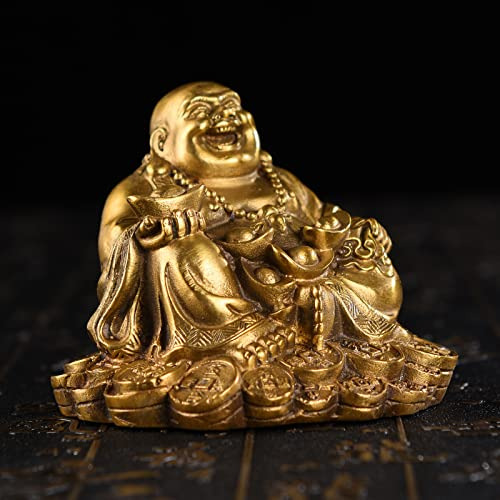 Estatua De Buda Sonriente De Latón Para Decoración Hogar